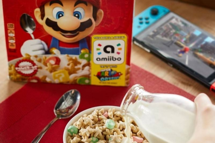 Un cereal de Super Mario para el desayuno gamer completo