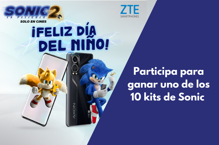 ZTE celebra el Día del Niño con Sonic 2 La Película 