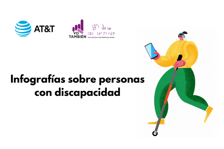 AT&T México en alianza con Yo También presentan nuevas infografías sobre personas con discapacidad 