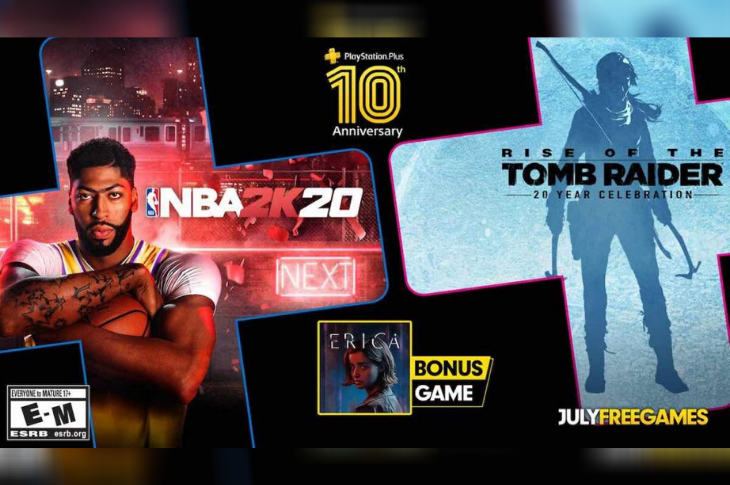 Juegos gratis de PS Plus en julio 2020 Rise of the Tomb Raider, NBA 2K20 y Erica