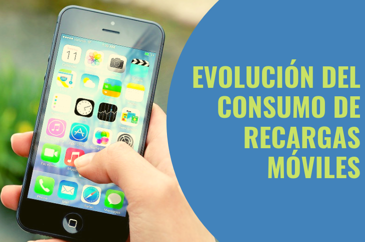 Evolución del consumo de recargas móviles en México