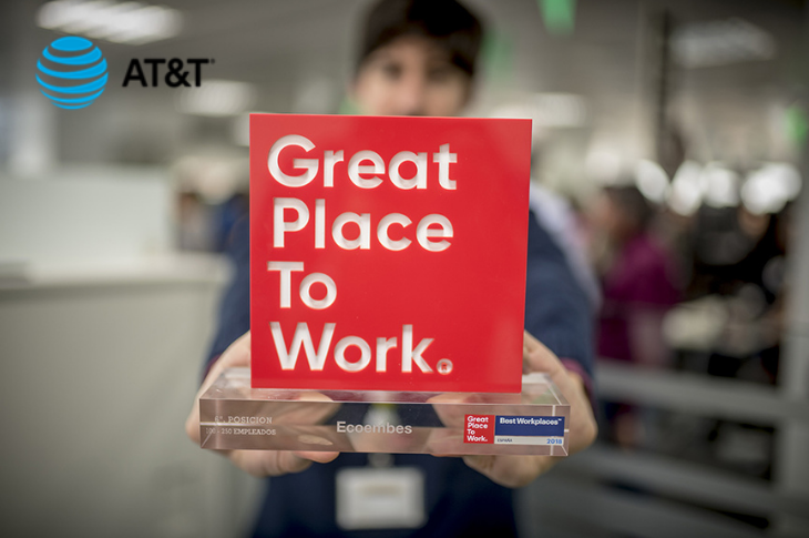 AT&T Latinoamérica en el tercer lugar en Great Place to Work