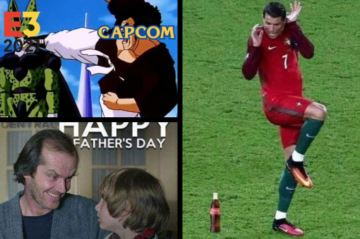 Memes de CR7 y la Coca en la Euro, Día del padre, E3 y más