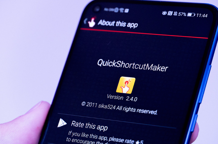 QuickShortCutMaker atajos a funciones y apps en Android