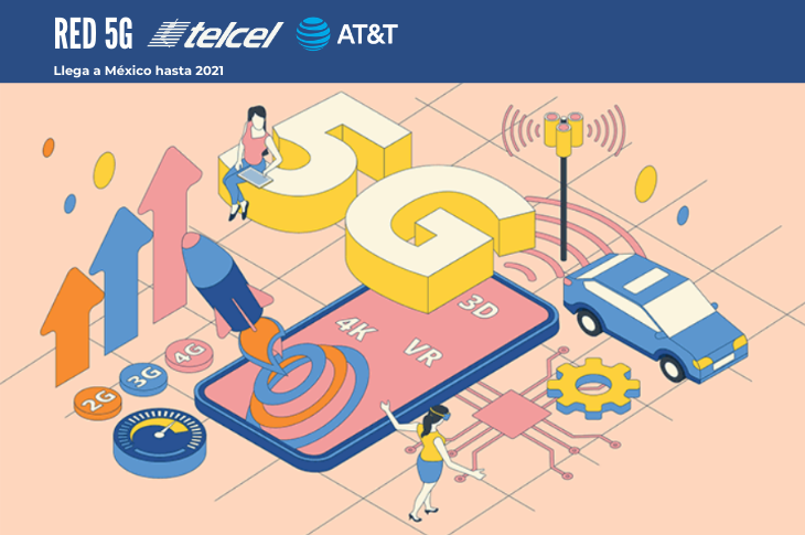 Red 5G llegaría a México en 2021 con Telcel o AT&T, según IDC