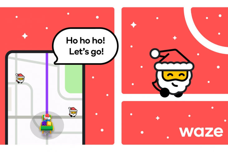 Llega la Navidad a Waze con la voz de Santa