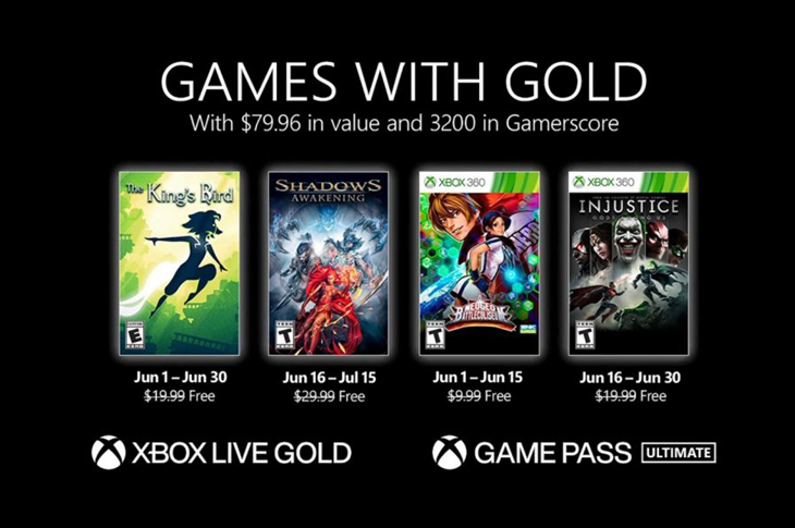 Juegos gratis de Xbox en Games with Gold para junio de 2021