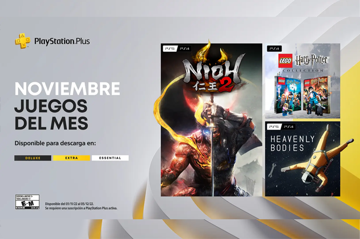 Juegos gratis en PlayStation Plus para noviembre 2022