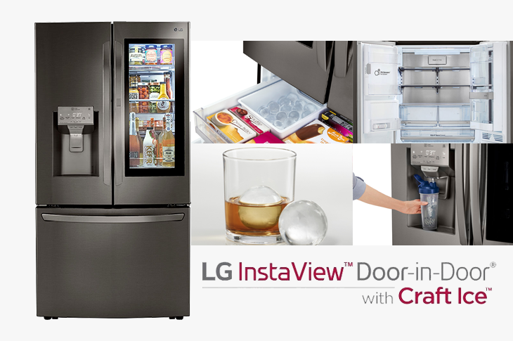 LG InstaView nuevo refrigerador inteligente Door-in-Door con Craft Ice