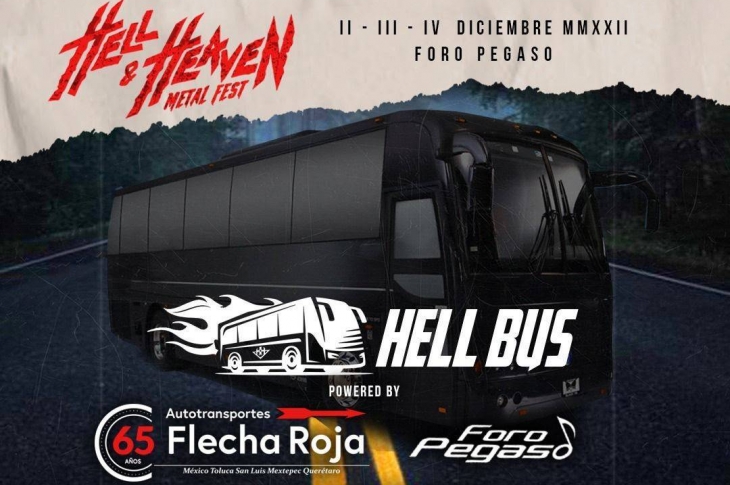 Transporte seguro al Hell and Heaven 2022 x Grupo Flecha Roja