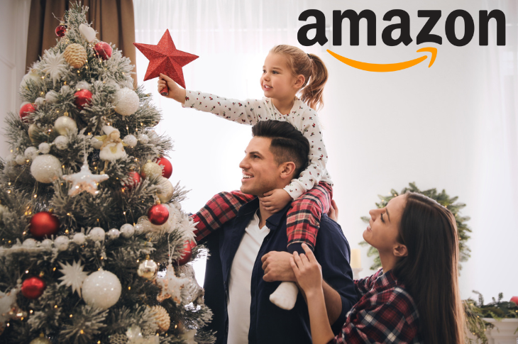 Decoraciones navideñas y más en Amazon