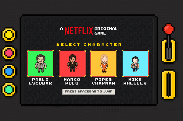 Netflix lanza juego con personajes de Stranger things y Orange is the new black