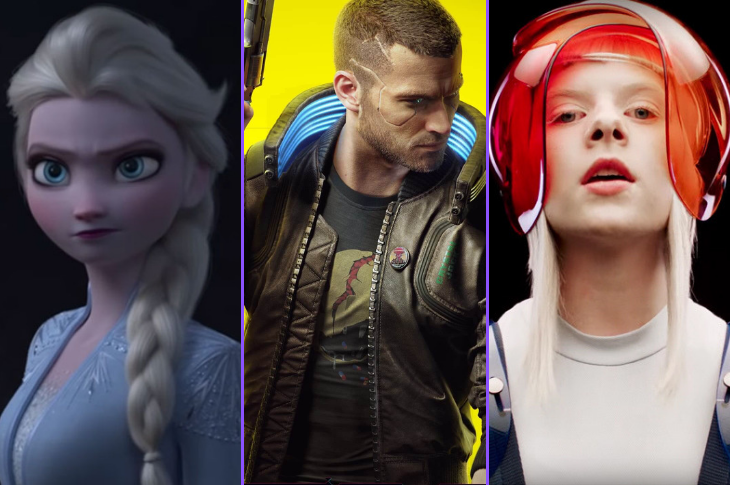 Los mejores videos Frozen 2, CyberPunk 2077, Chemical Brothers