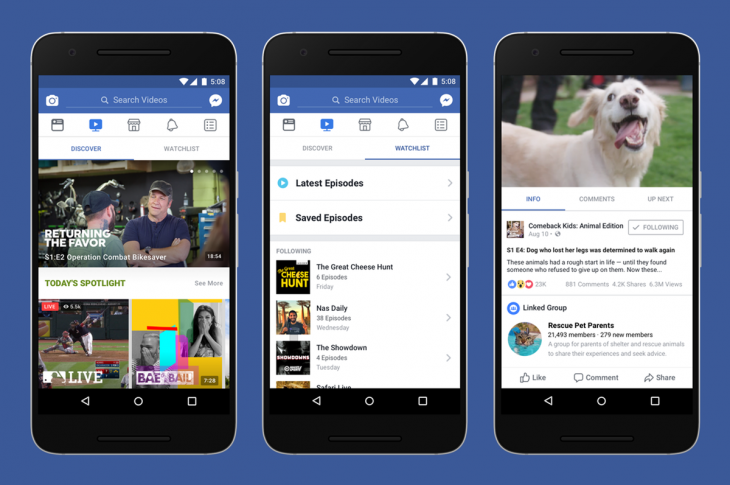 Facebook Watch la nueva plataforma de videos de la red social