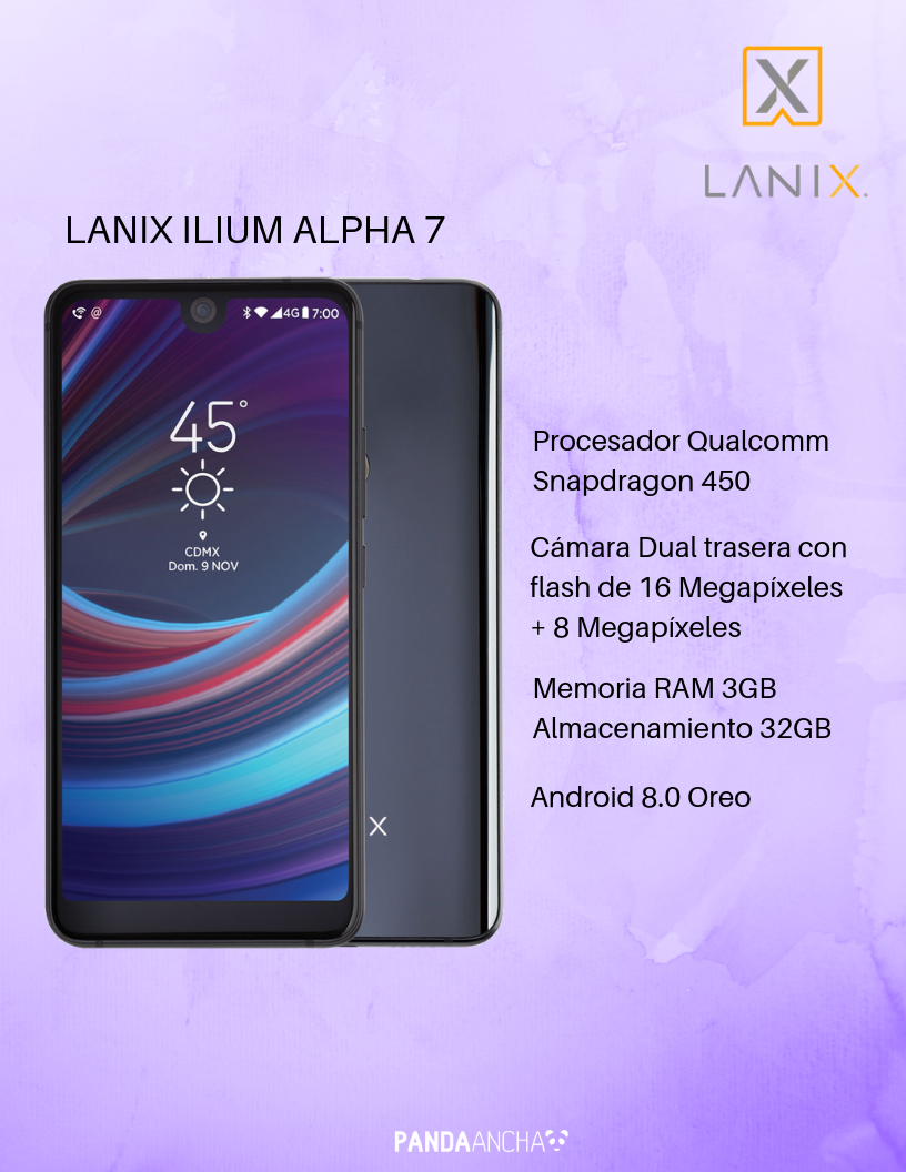 LANIX presenta al smartphone Ilium Alpha 7