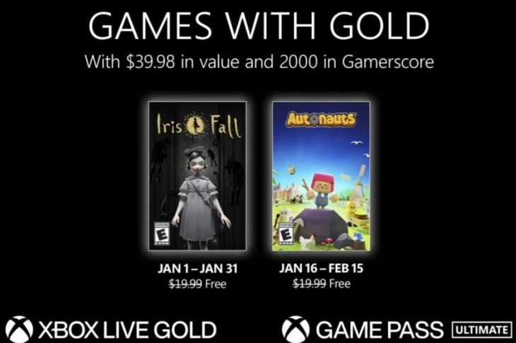 Juegos gratis de Xbox en Games with Gold para enero de 2023