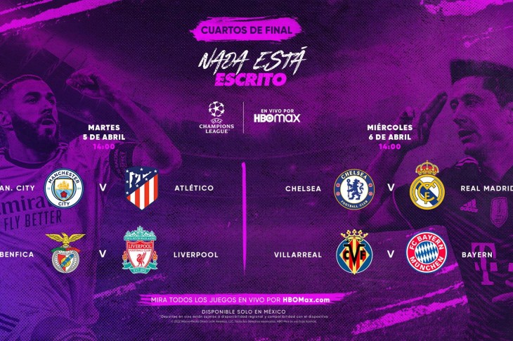 Partidos de la Champions 2021-22 canales y horarios de cuartos de final (ida)