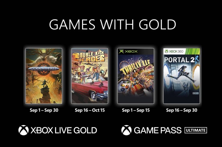Juegos gratis de Xbox en Games with Gold para septiembre de 2022