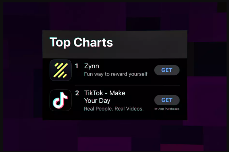Zynn app, el clon de TikTok, removida y acusada de robar contenido