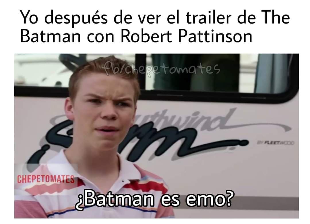 Memes del trailer de Batman de Robert Pattinson