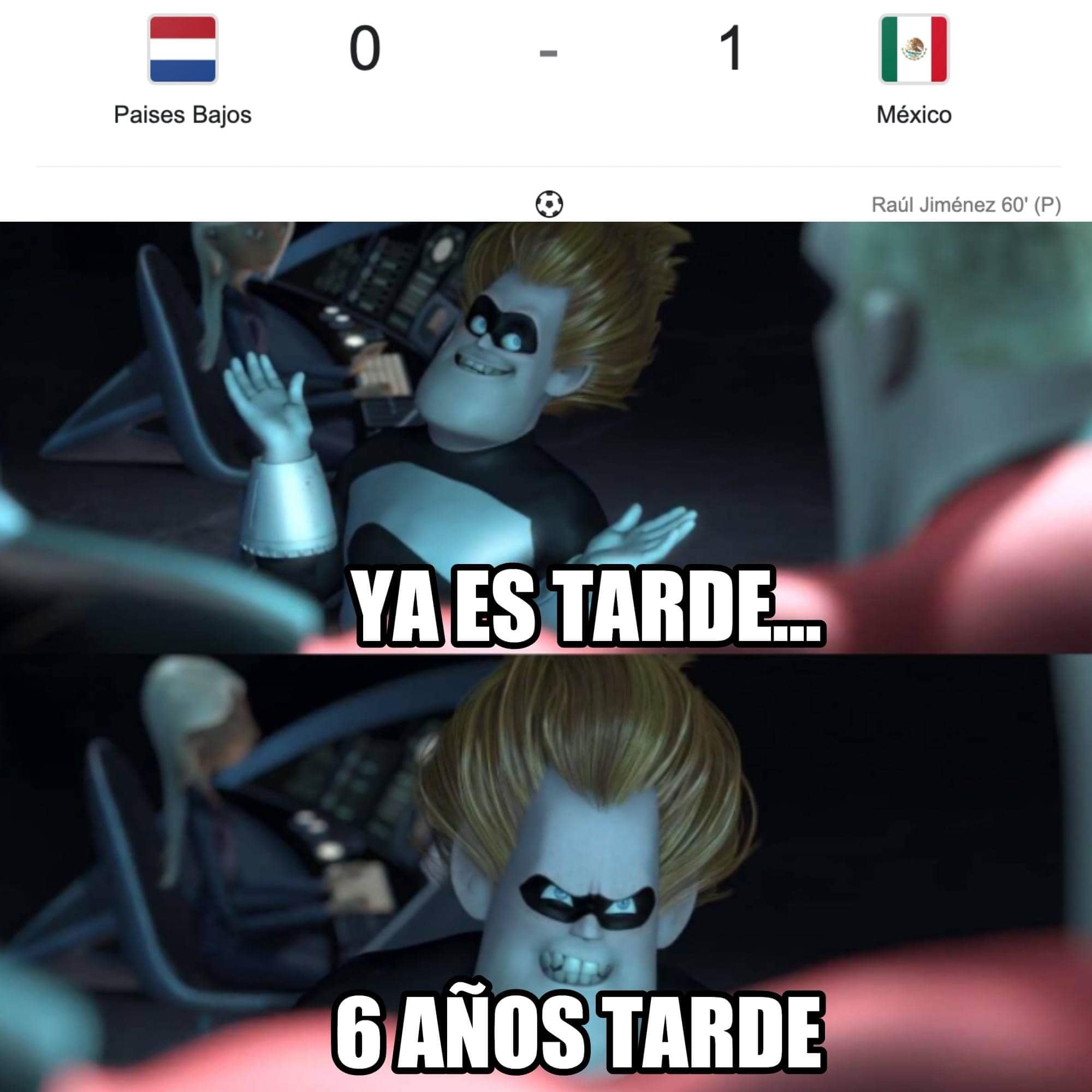 Memes del México vs Holanda