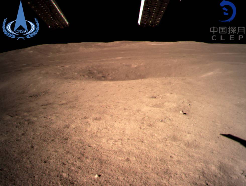 Sonda china Chang'e-4 en la Luna