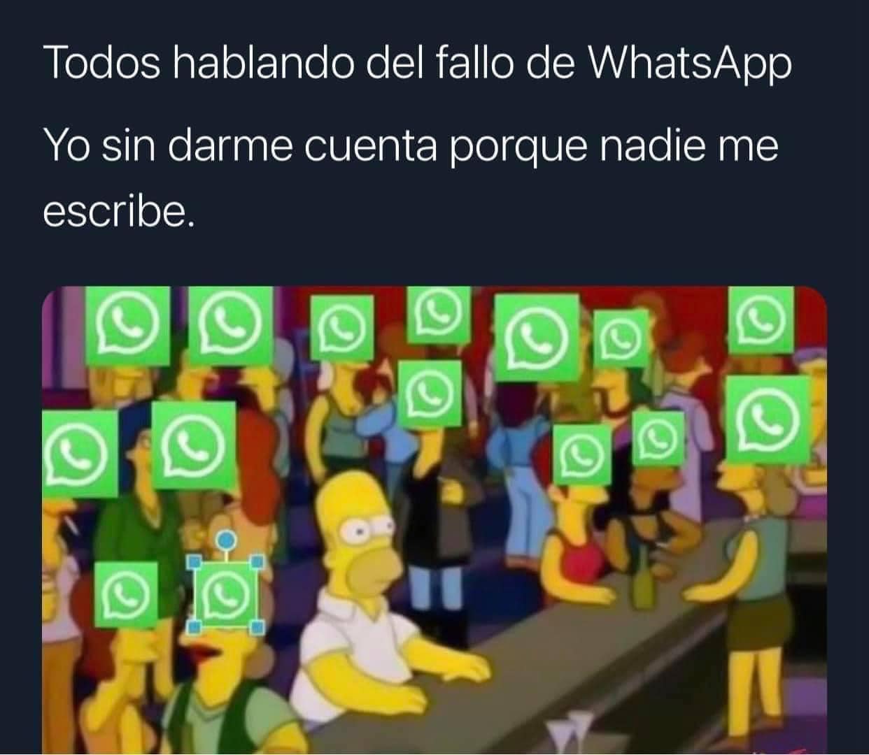 Memes de la caída de WhatsApp