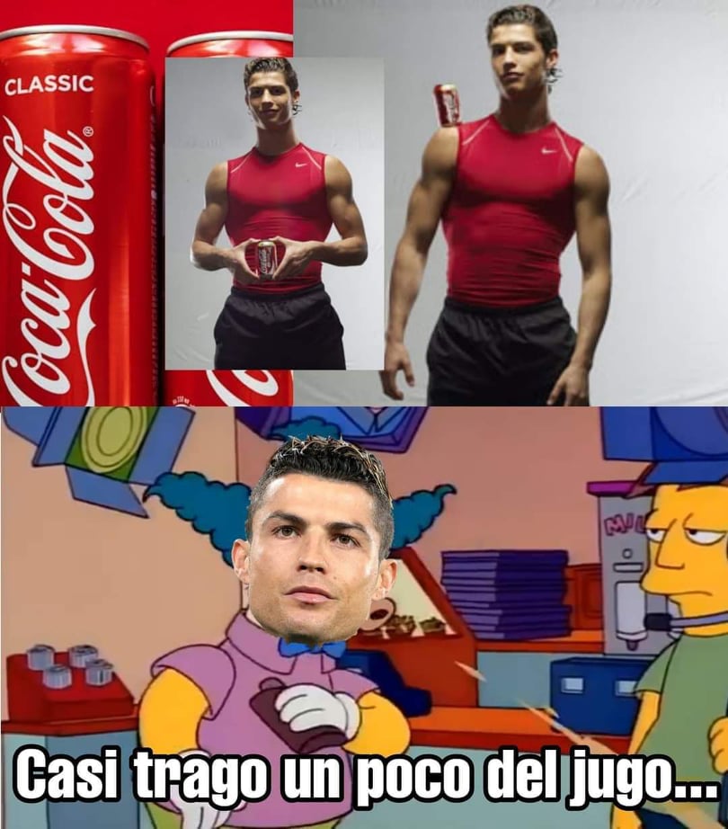Memes de Cristiano Ronaldo y Coca Cola