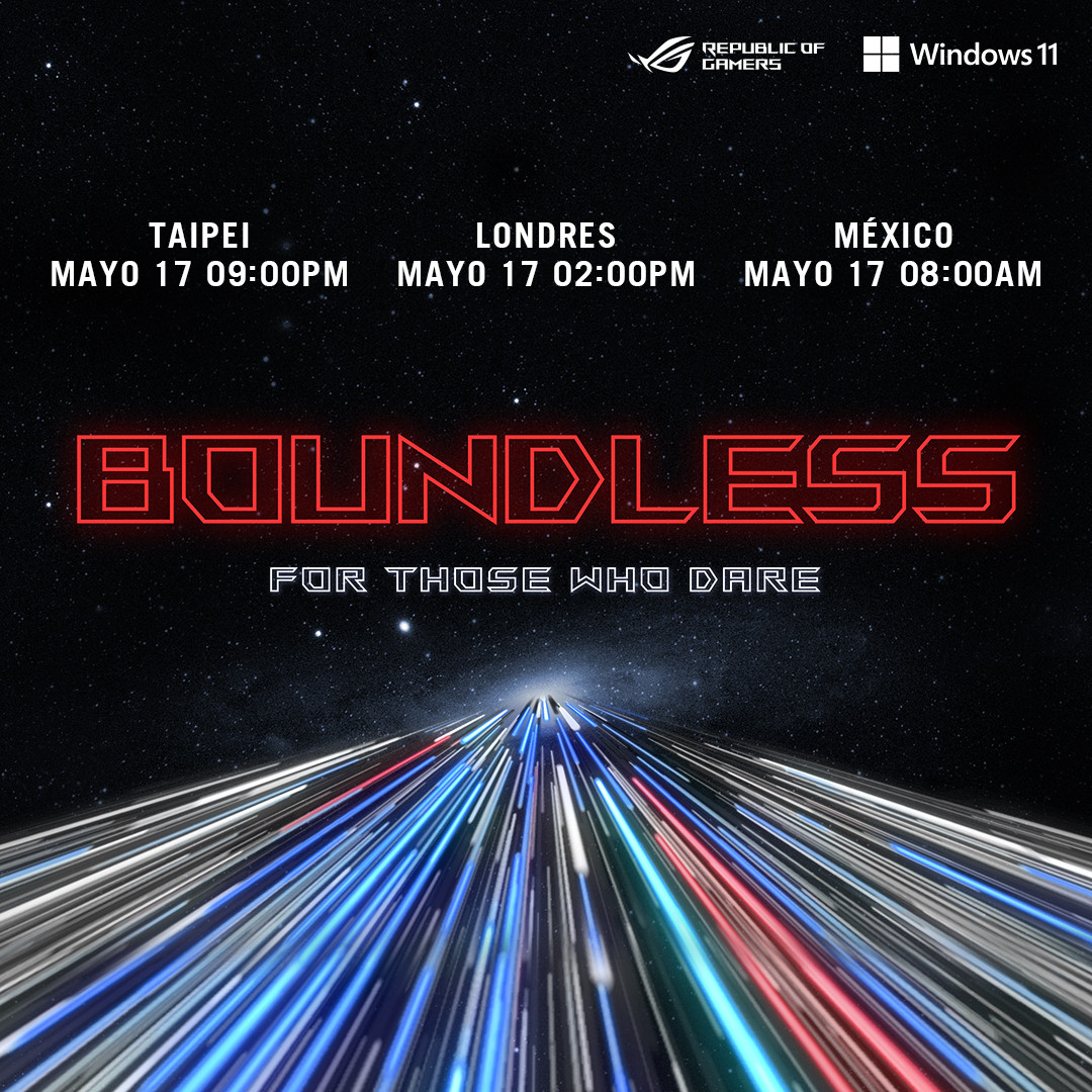 ASUS Republic of Gamers anuncia el evento virtual For Those Who Dare: Boundless