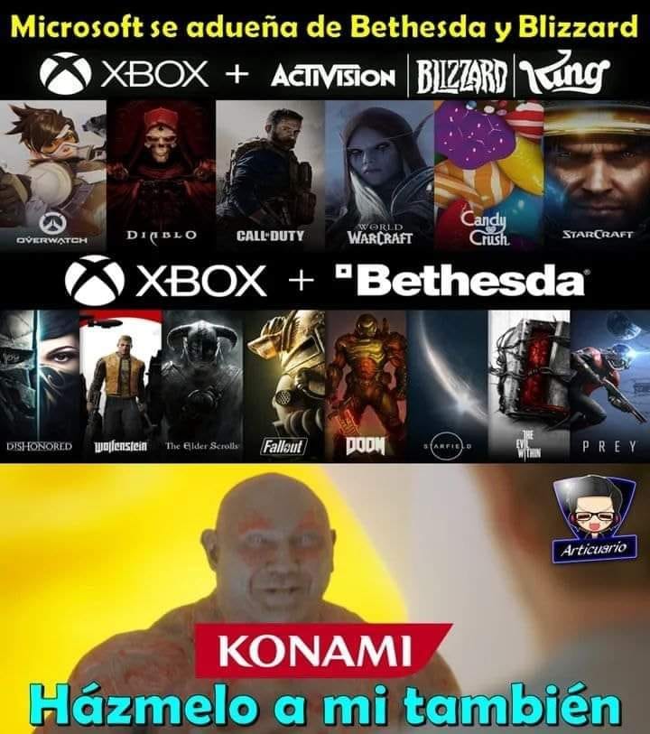Memes de Xbox compra Activision Blizzard