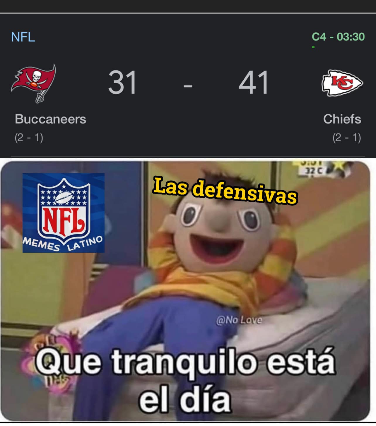 Memes de la Semana 4 de la NFL