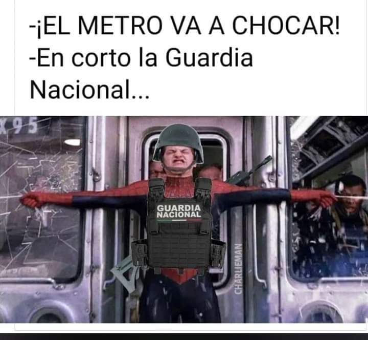 Memes de la Guardia Nacional en el metro