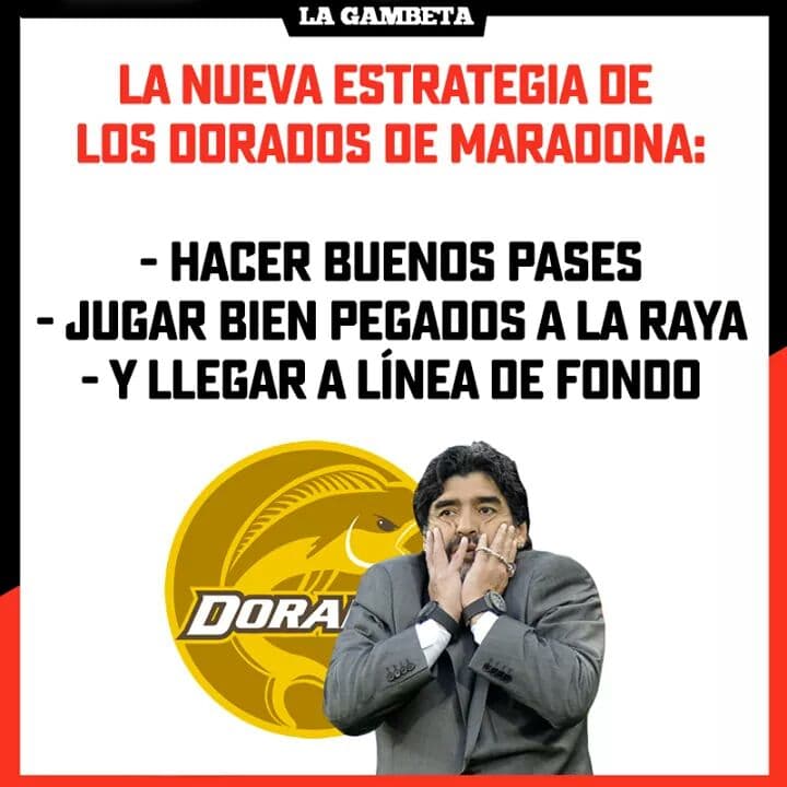 Meme Maradona DT de Dorados de Sinaloa