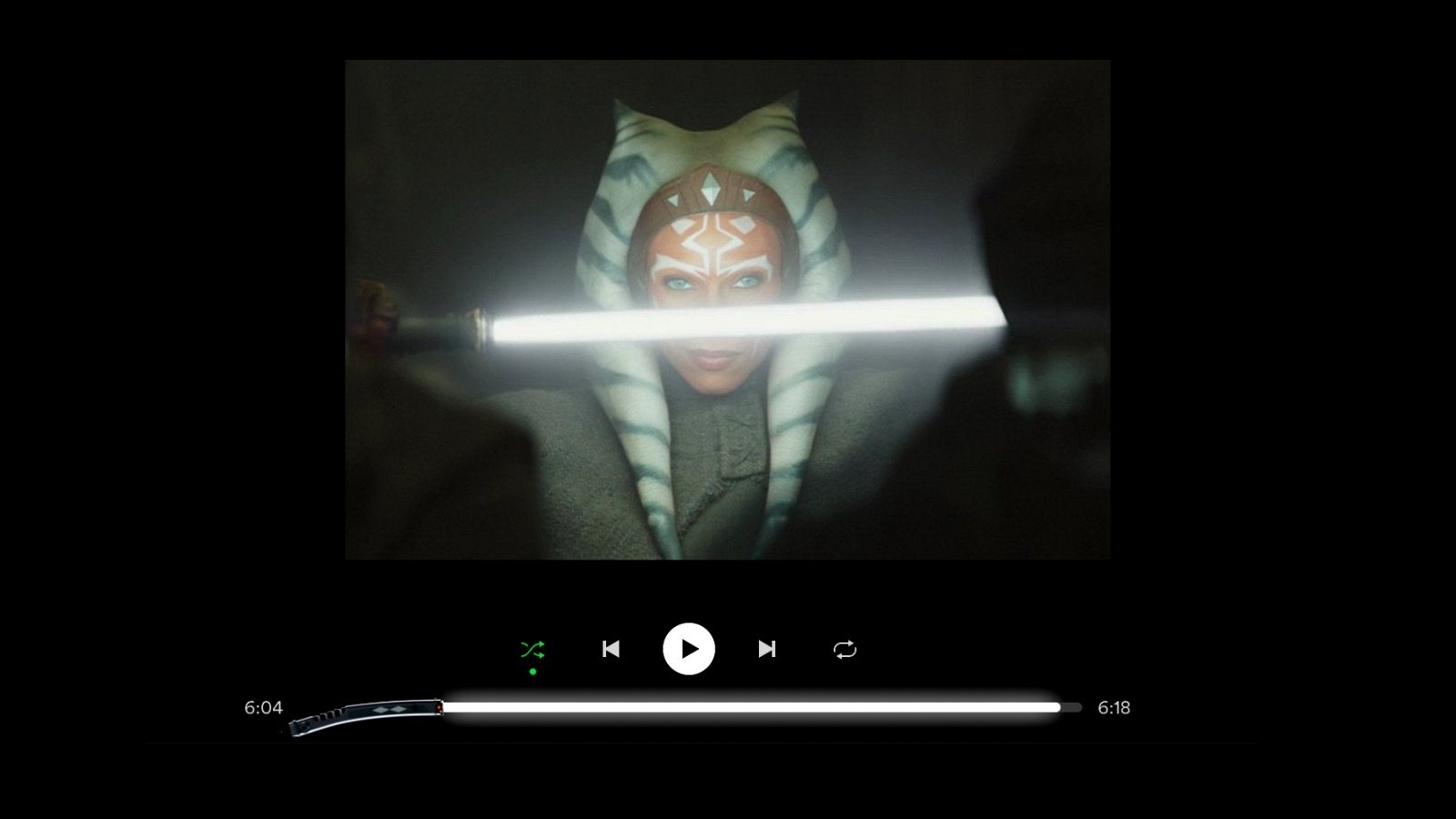 Truco de Spotify: Cómo poner espada láser de Star Wars como barra de reproducción 