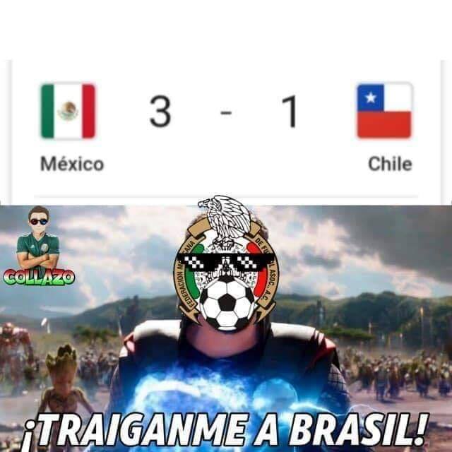 Memes del México vs Chile