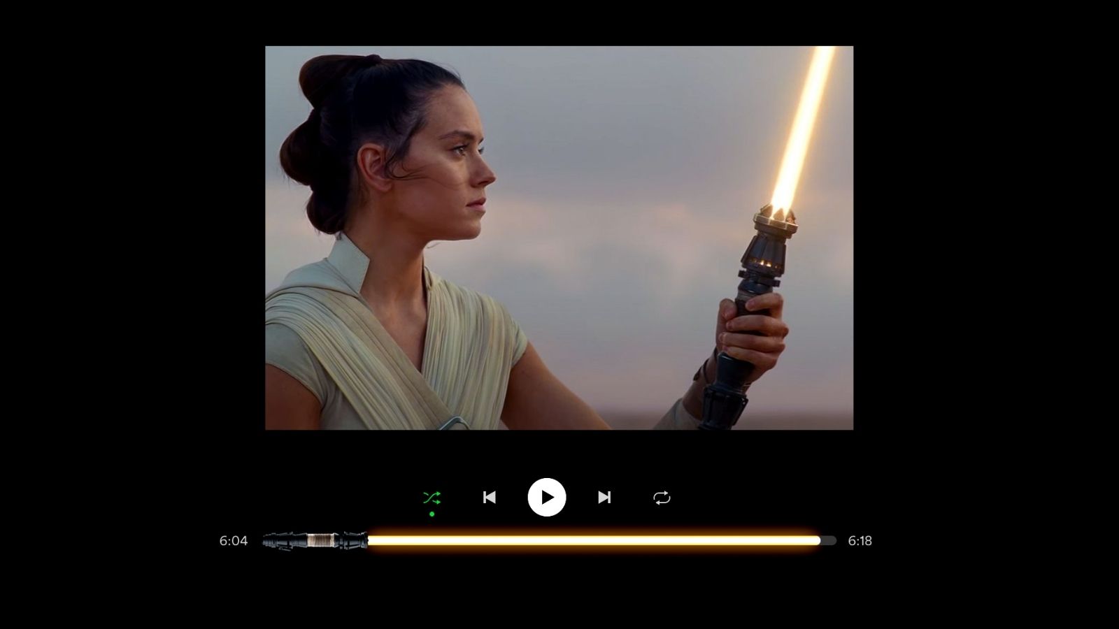 Truco de Spotify: Cómo poner espada láser de Star Wars como barra de reproducción 