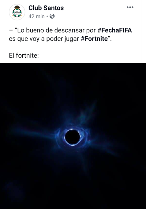 Memes del agujero negro de Fortnite