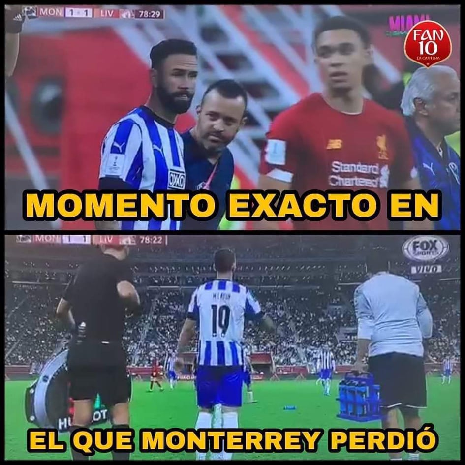 Memes del Monterrey vs Liverpool