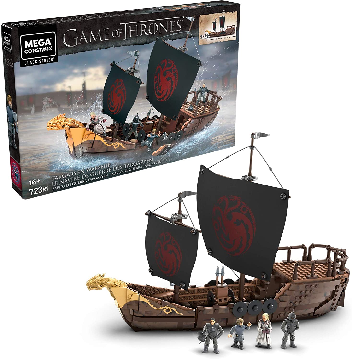 Mega Construx Game of Thrones Targaryen Warship en Amazon México