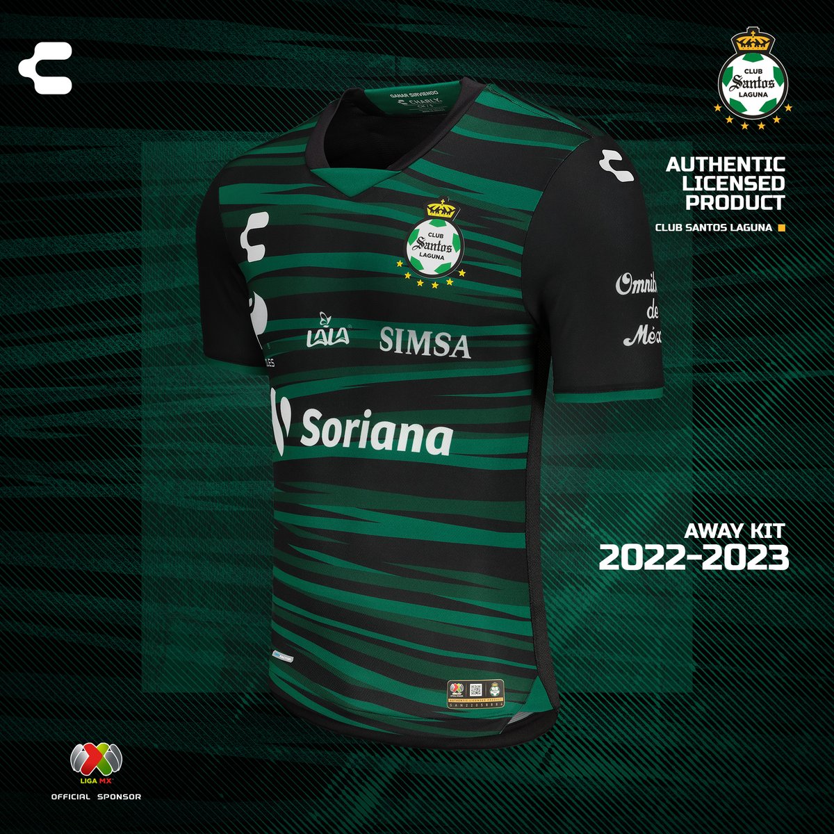 Jersey de visita de Santos para el Apertura 2022
