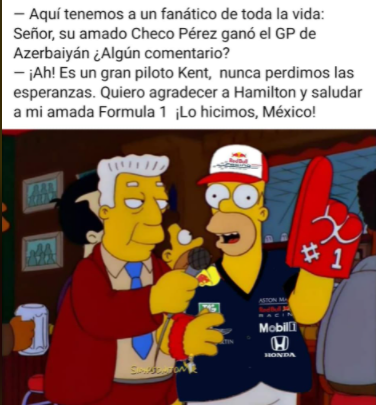 Memes de Checo Pérez campeón del GP de Azerbaiyán