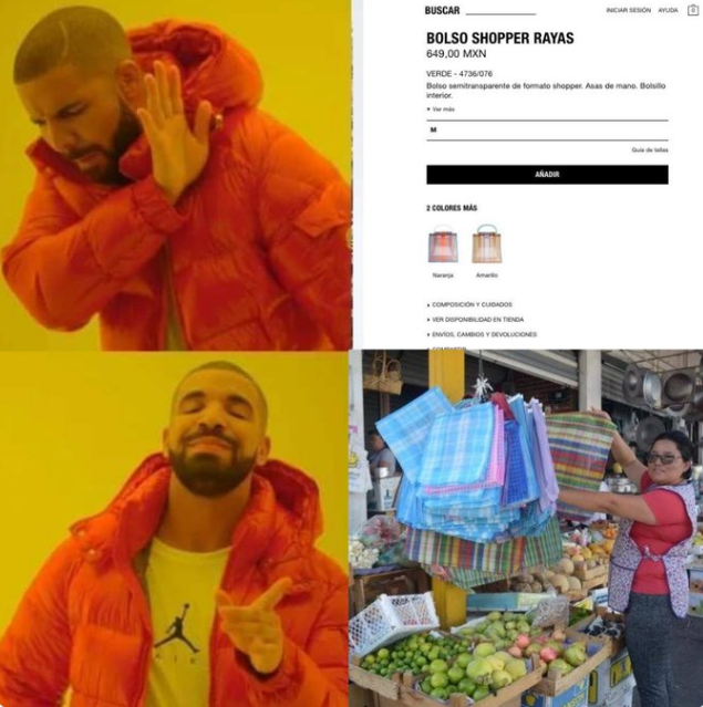 Memes de las bolsas de Zara