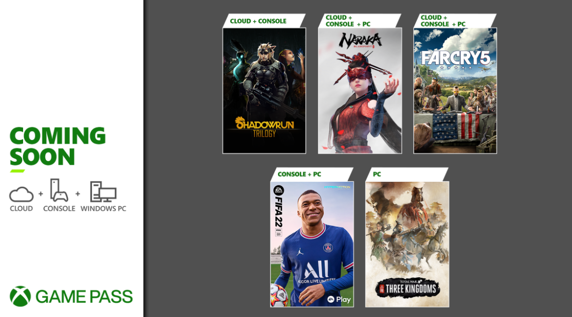 FIFA 22, Far Cry 5, Naraka y más juegos que llegan a Xbox Game Pass en junio
