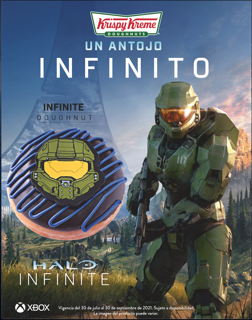Xbox y Krispy Kreme lanzan dona edición especial Halo Infinite