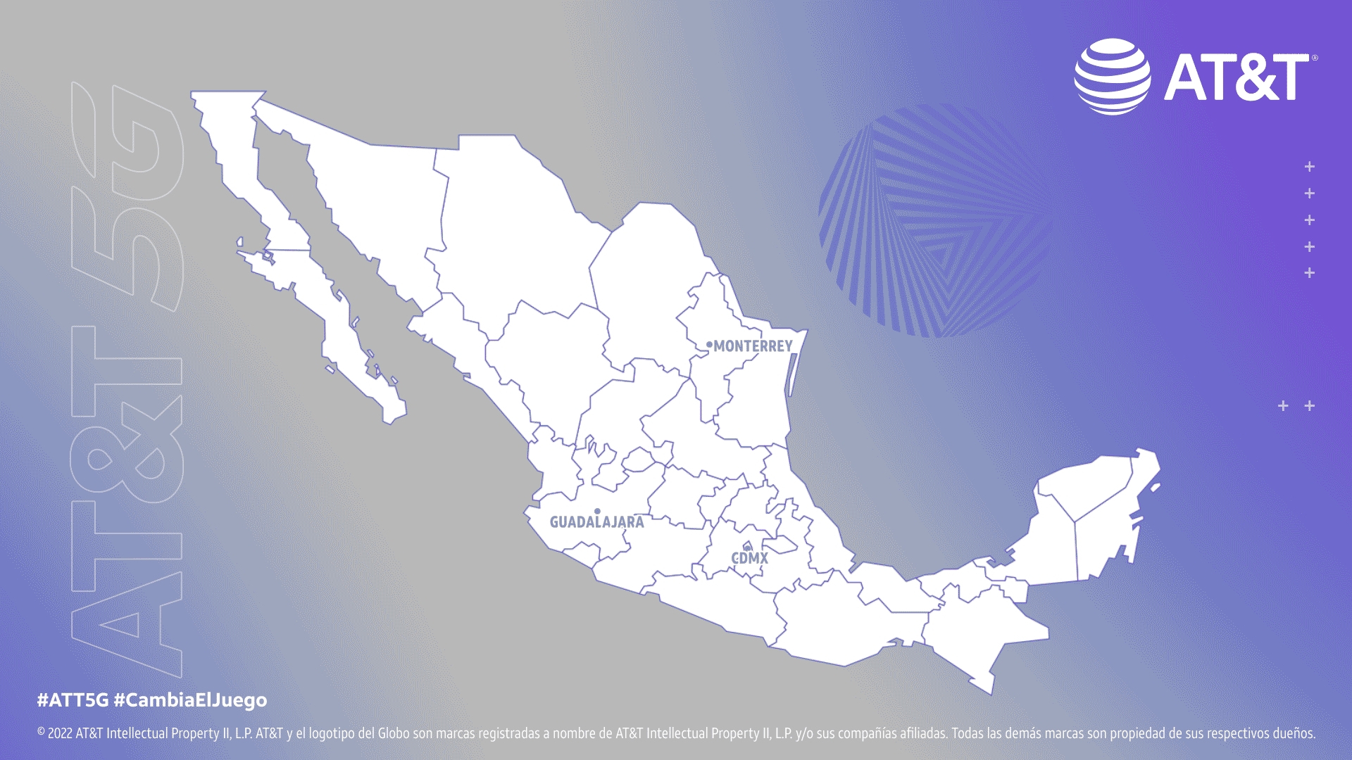 Ciudades con cobertura AT&T 5G en México