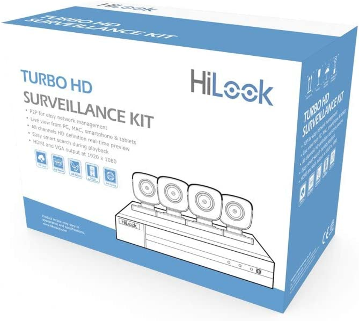 Hikvision Kit CCTV De 4 Cámaras Tipo Bala