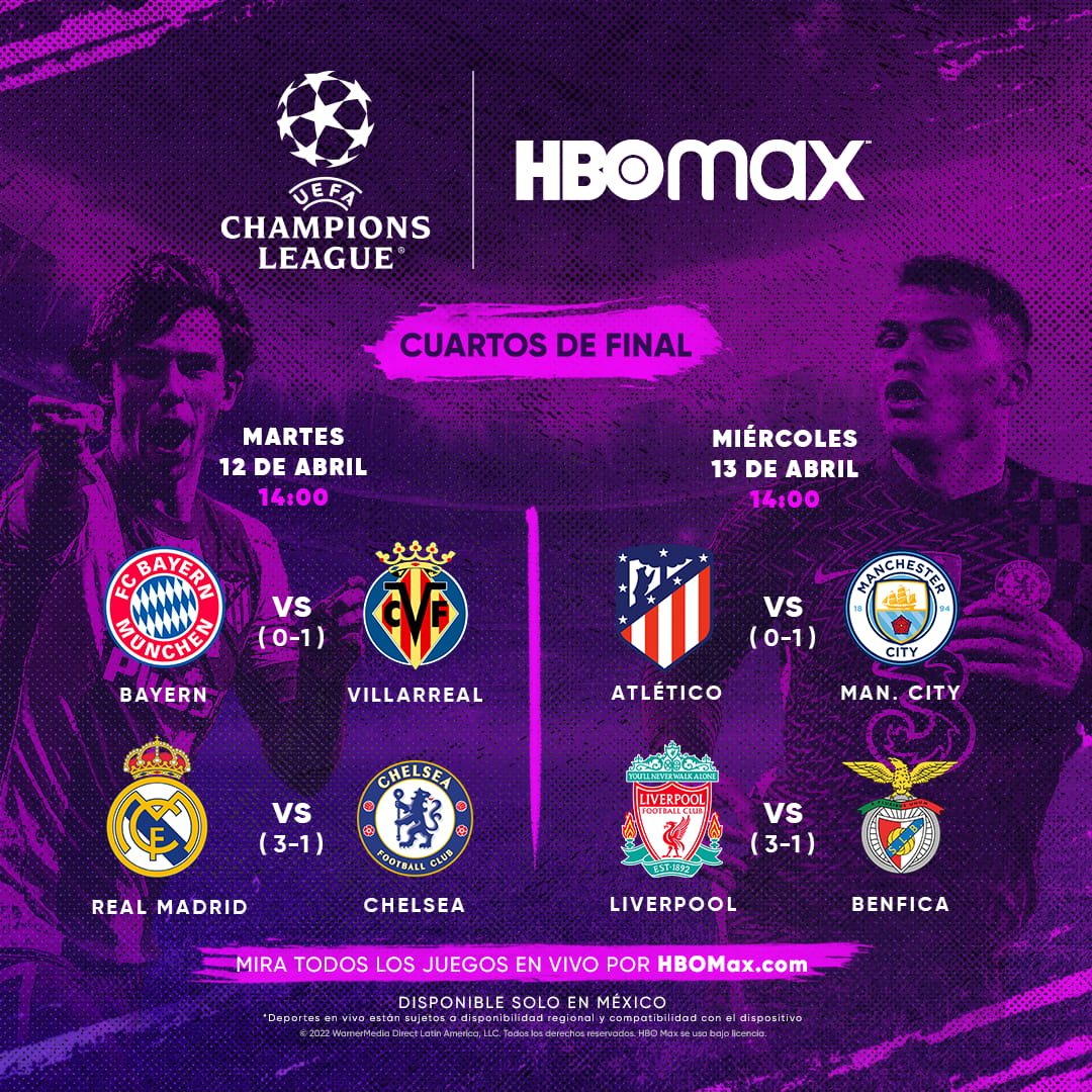 Partidos de la Champions 2021-22: canales y horarios de cuartos de final (ida)