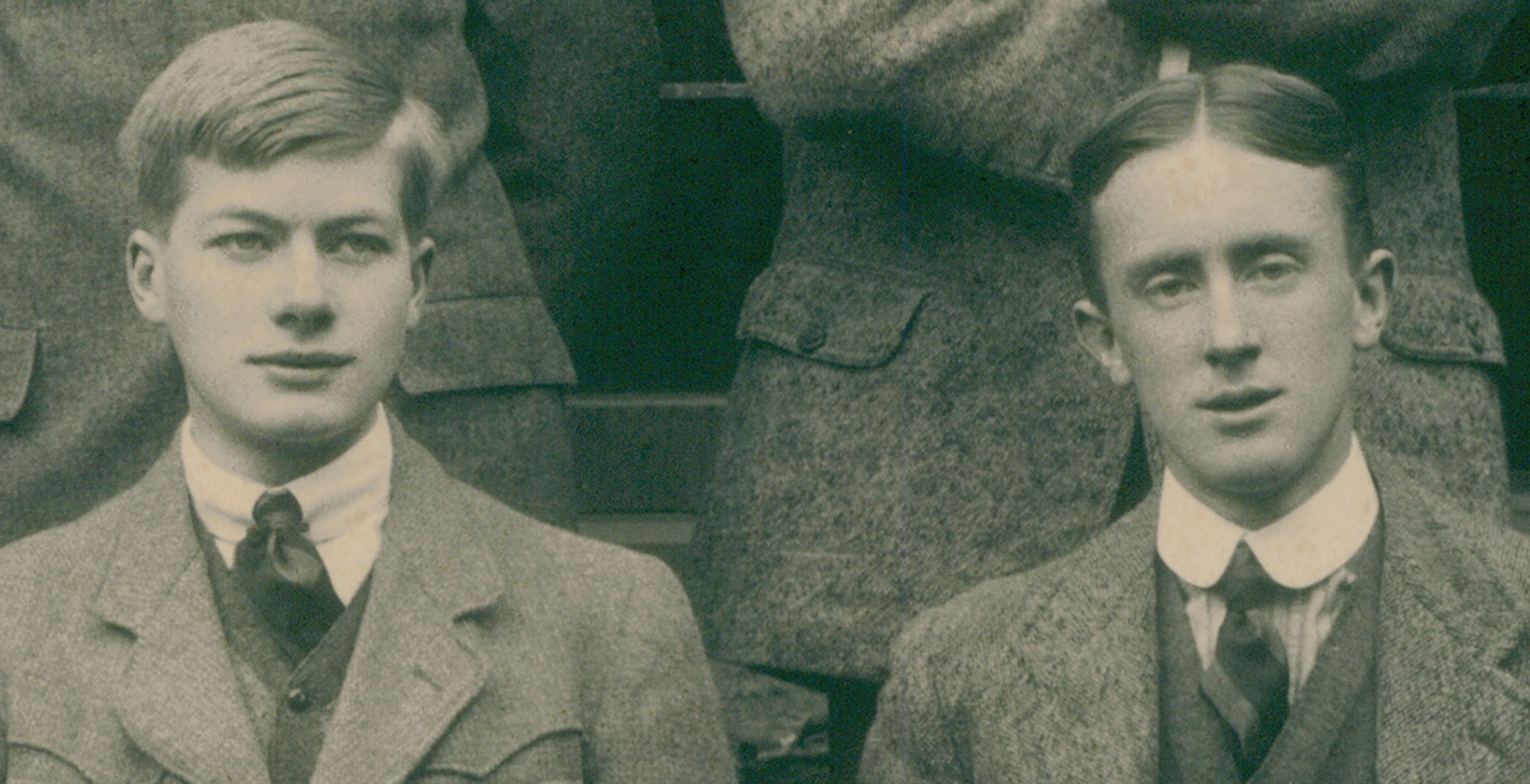 Colin Cullis y J.R.R. Tolkien en Exeter College en 1912
