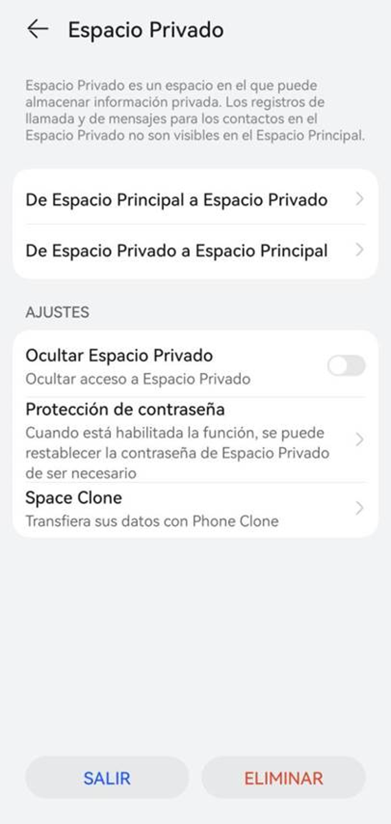Espacio Privado: protege los archivos de tu celular HUAWEI