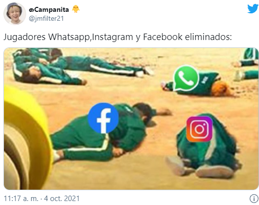 Memes de Facebook, Whatsapp e Instagram caídos